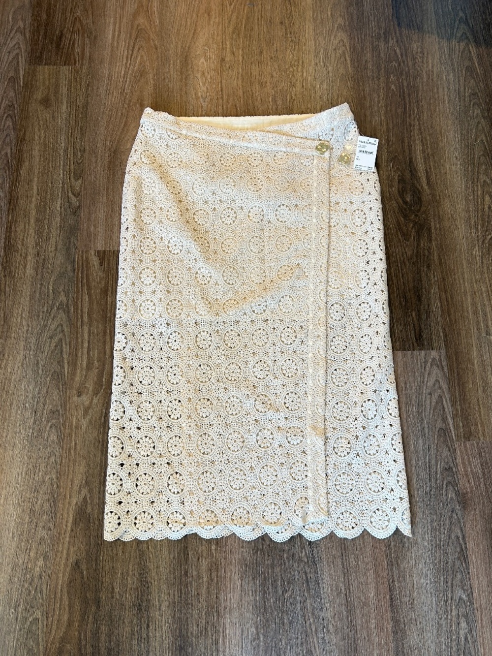 NWT Parker Eyelet Lace Midi Skirt Floral Women’s XL